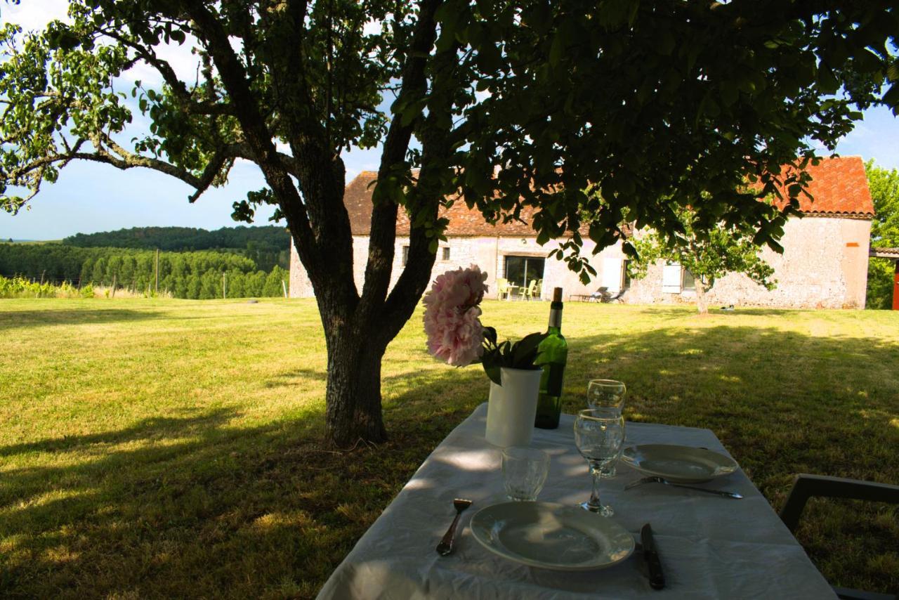 Perigourdine Avec Spa Et Vue Pomport Экстерьер фото
