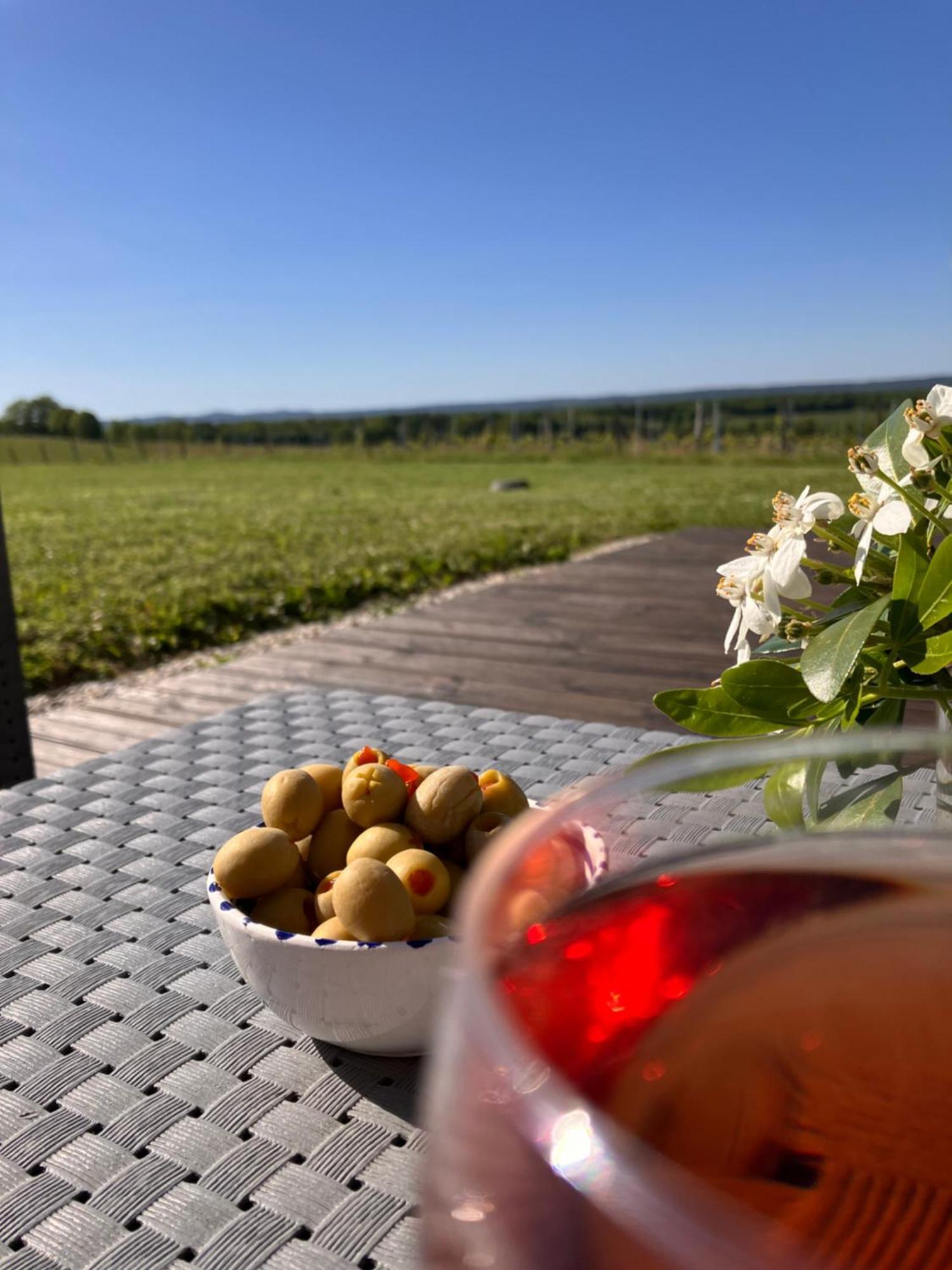 Perigourdine Avec Spa Et Vue Pomport Экстерьер фото